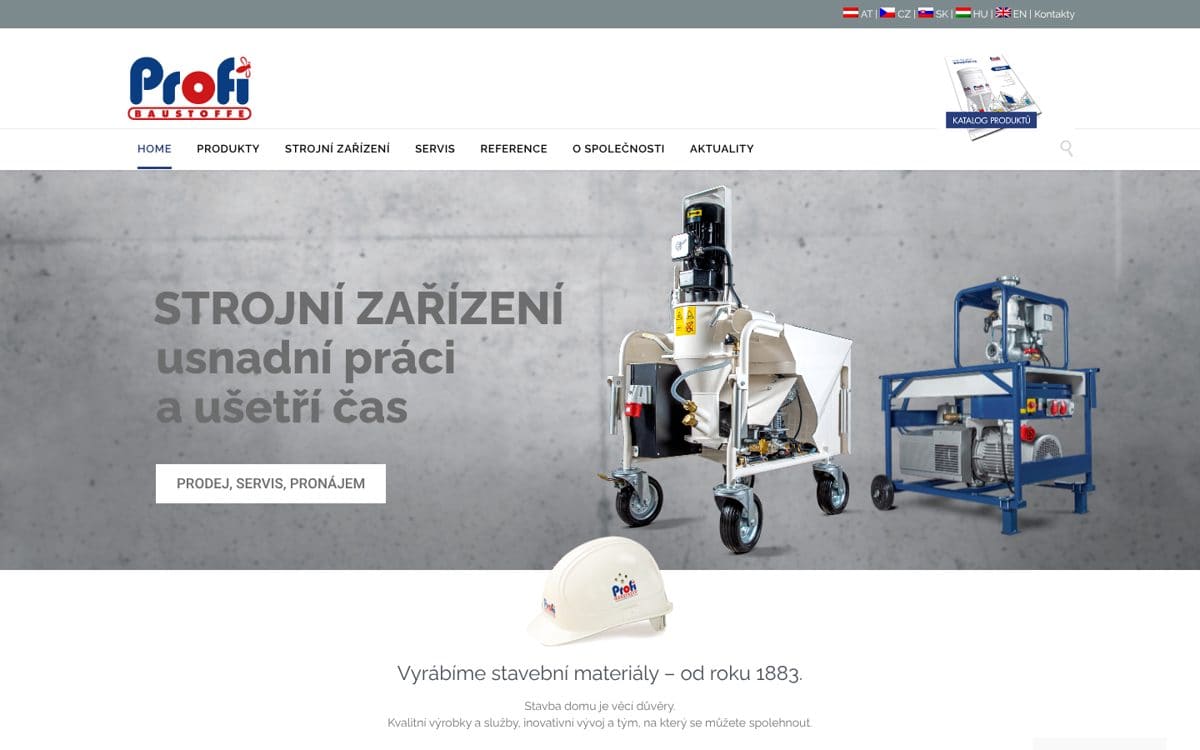 Profibaustoffe – Marketing a podpora e-shopu