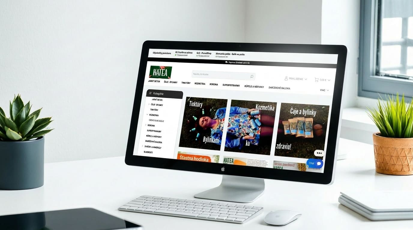 Výkonnostní kampaně pro e‑shop – ukázka práce pro klienta Katea.sk. Realizace od DDBros.